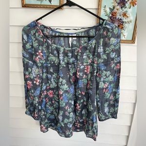 Lauren Conrad Floral Blouse XS